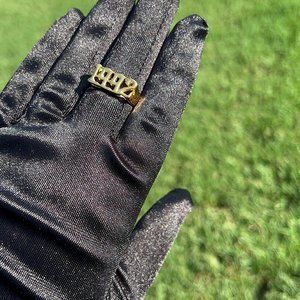 1992 Old English Birth Year Gold Metal Ring